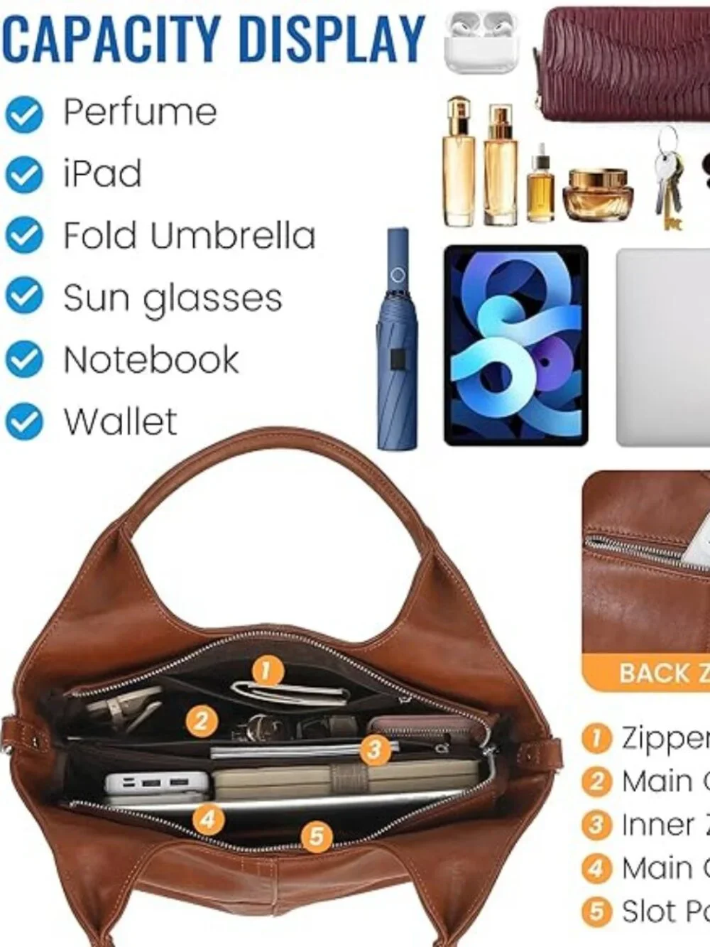 Medium Vegan Leather Purse for Women with Detachable Satchel Strap Ladies Handbg